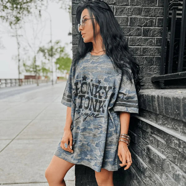 Honky Tonk Camo Jersey Tee