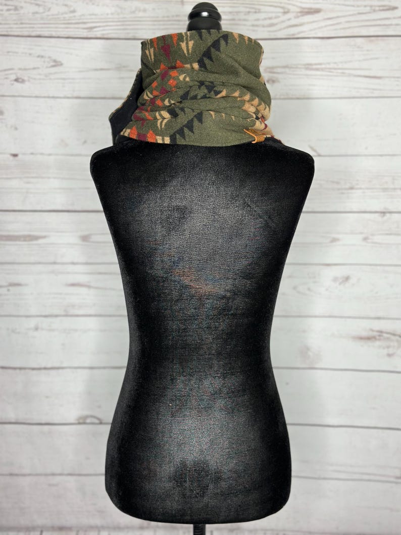 Pine Western Aztec Warm Neck Hood