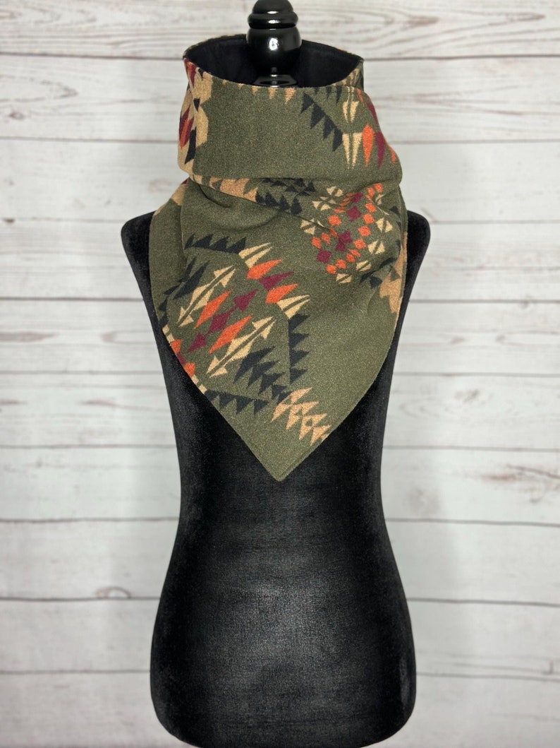 Pine Western Aztec Warm Neck Hood
