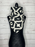 Black & White Western Aztec Warm Neck Hood