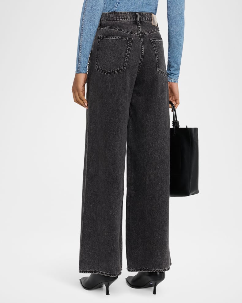 High-Rise Wide Embellished Jeans