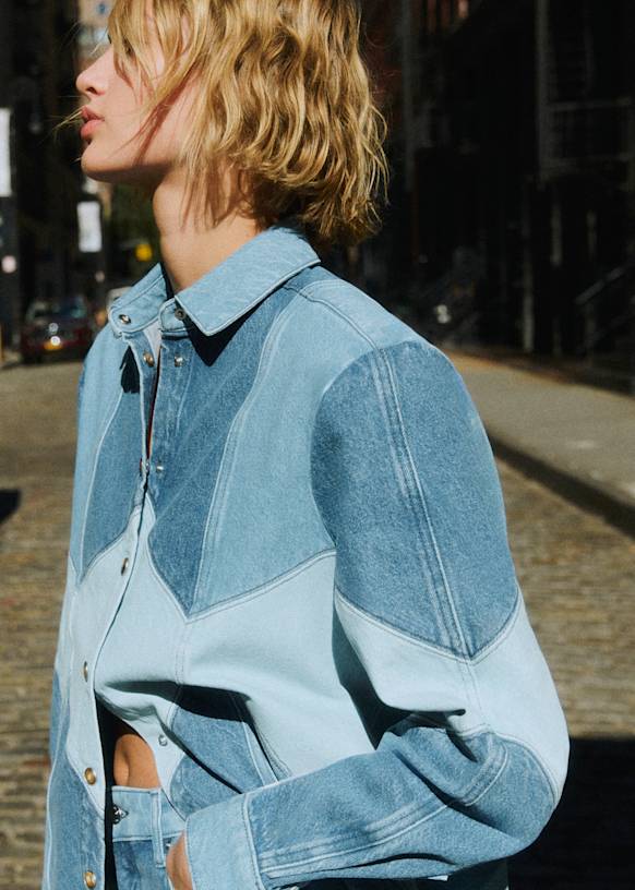 Patchwork Denim Azul Claro Set