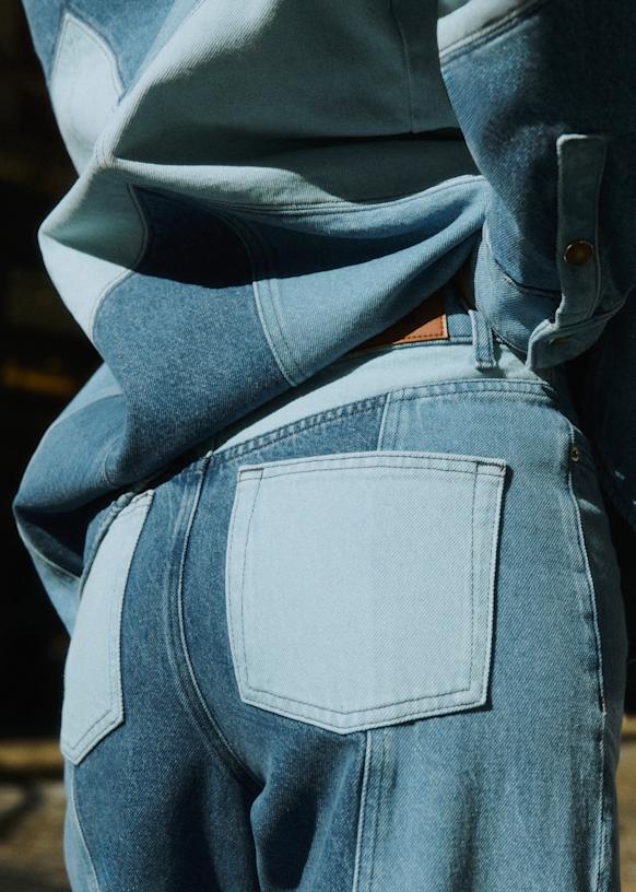 Patchwork Denim Azul Claro Set