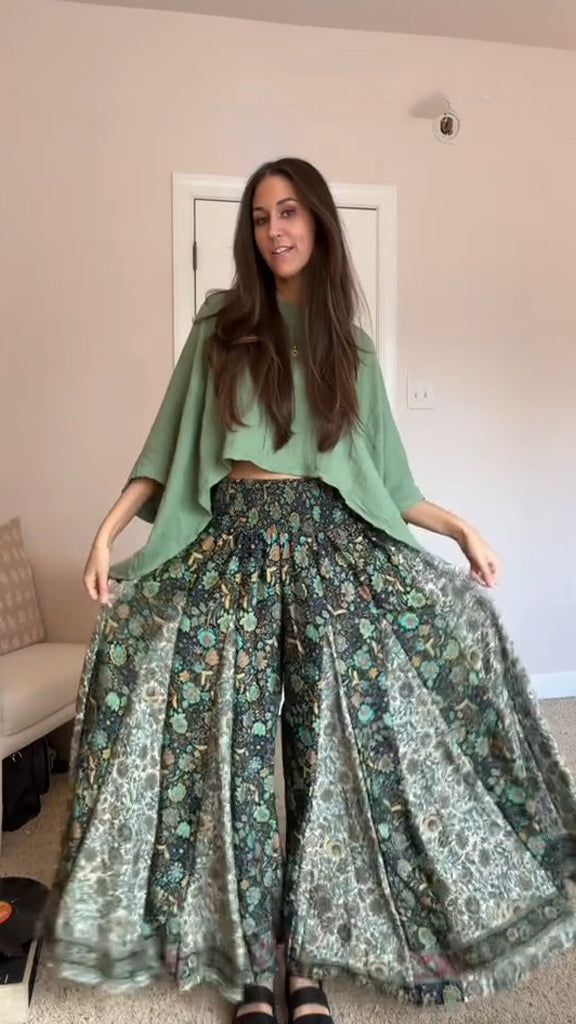 Bohemian Flared Pants Suit