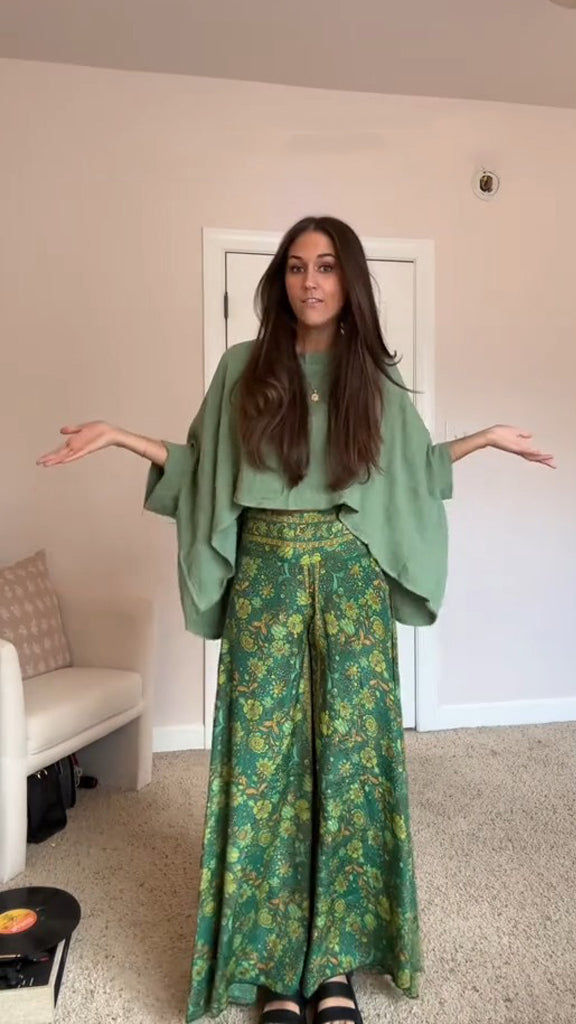 Bohemian Flared Pants Suit