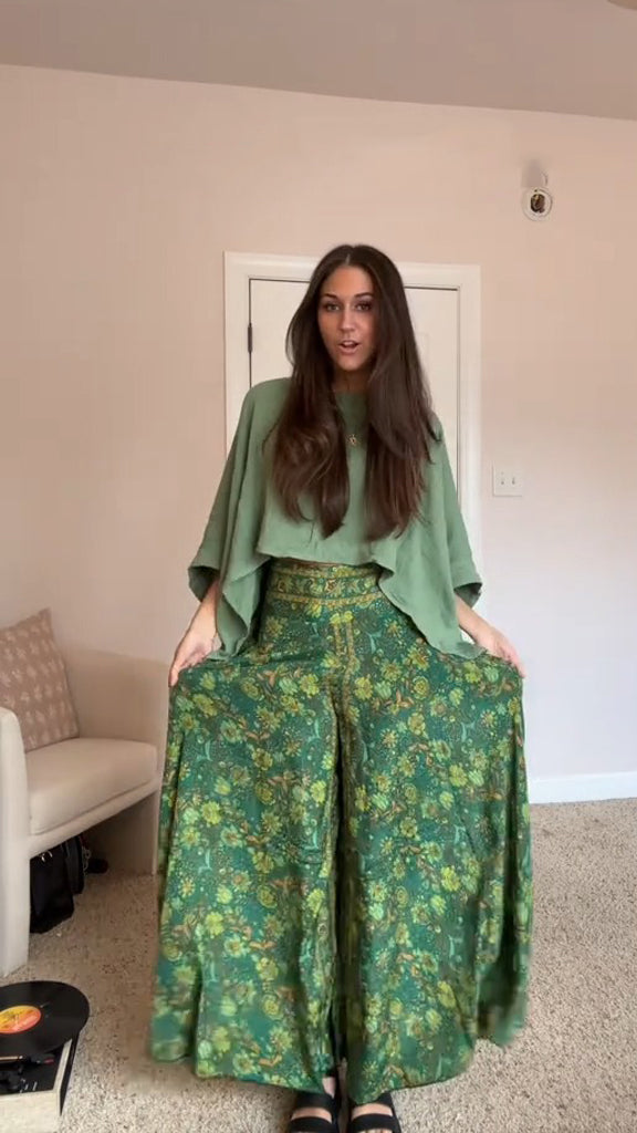 Bohemian Flared Pants Suit