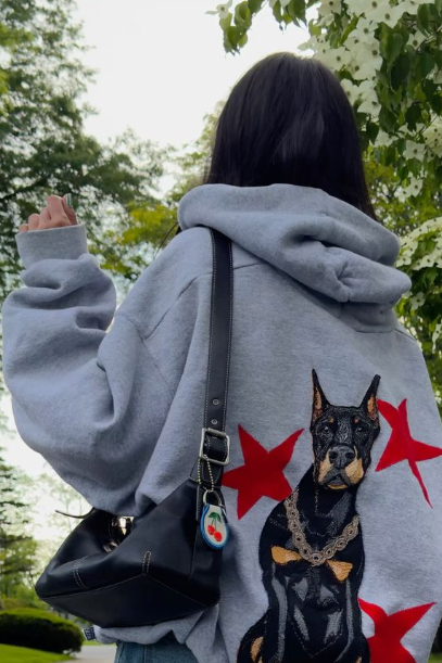 Chicago Stars Doberman Graphic Zip-Up Hoodie